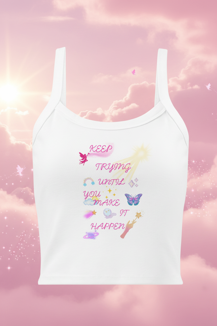Keep Trying Tank Top - Clean Big Front
