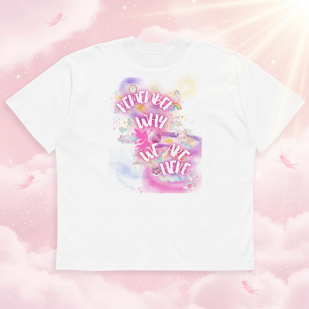 Remember Why We Are Here – Baby Pink Fairy Background