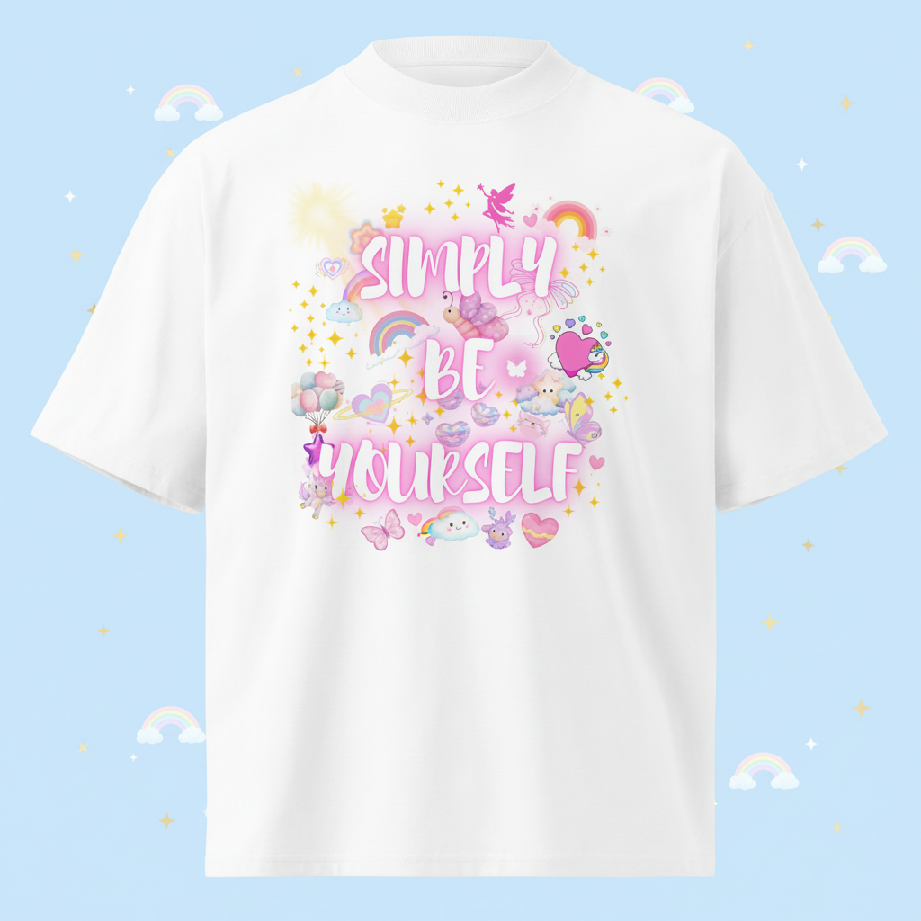 Simply Be Yourself - Baby Blue Background Only